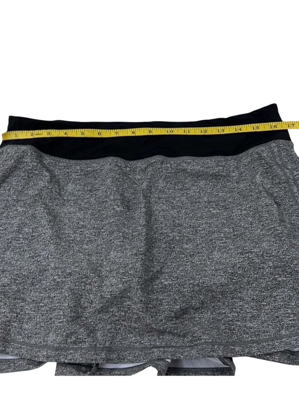 Lululemon Pace Rival Skirt (Tall) *No Panels 15”*Heather Lux Multi Black / Black